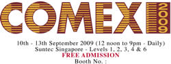 Singapore Comex 2009 Exhibition @ Suntec 10 September - 13 September 2009